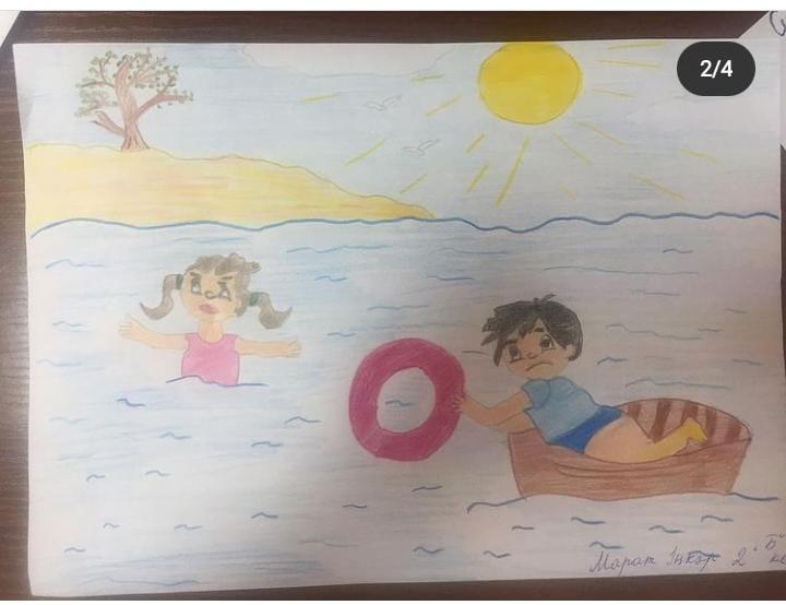 "Судағы қаупсіздікті сақтау" сурет көрмесі